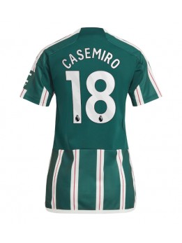 Manchester United Casemiro #18 Auswärtstrikot für Frauen 2023-24 Kurzarm